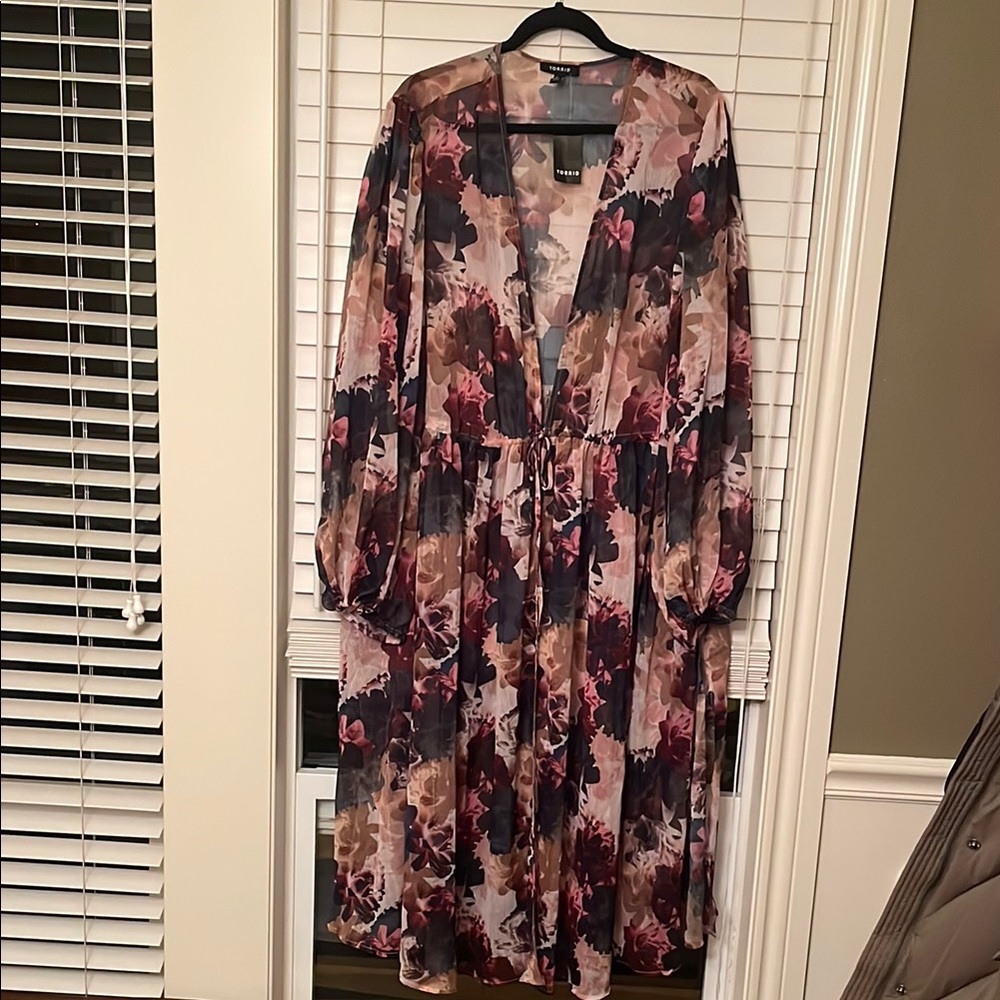 Floral Sheer Maxi Dress